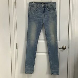 AMIRI Light Blue Skinny Jeans, Size 33